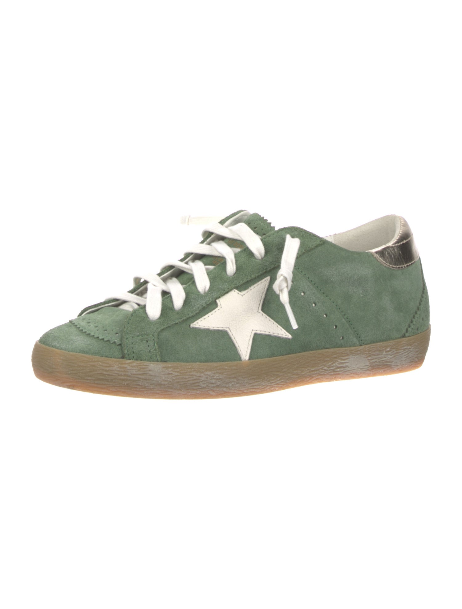 Golden Goose Suede Graphic Print Sneakers